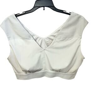 Tommie Copper Shoulder Support Sports Bra XL White Posture Support Anti Odor